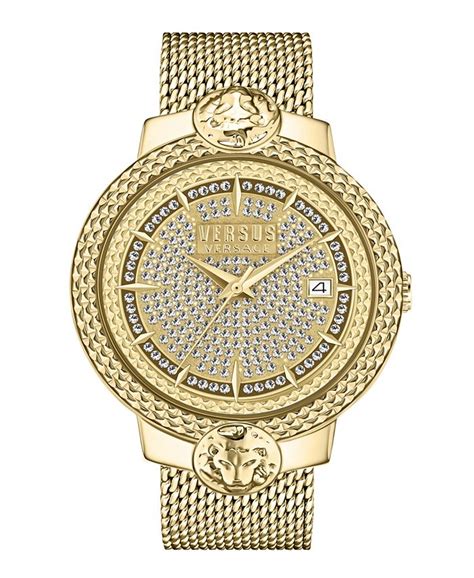 versace mouffetard|Versus Versace Women's Mouffetard Three Hand Date Gold .